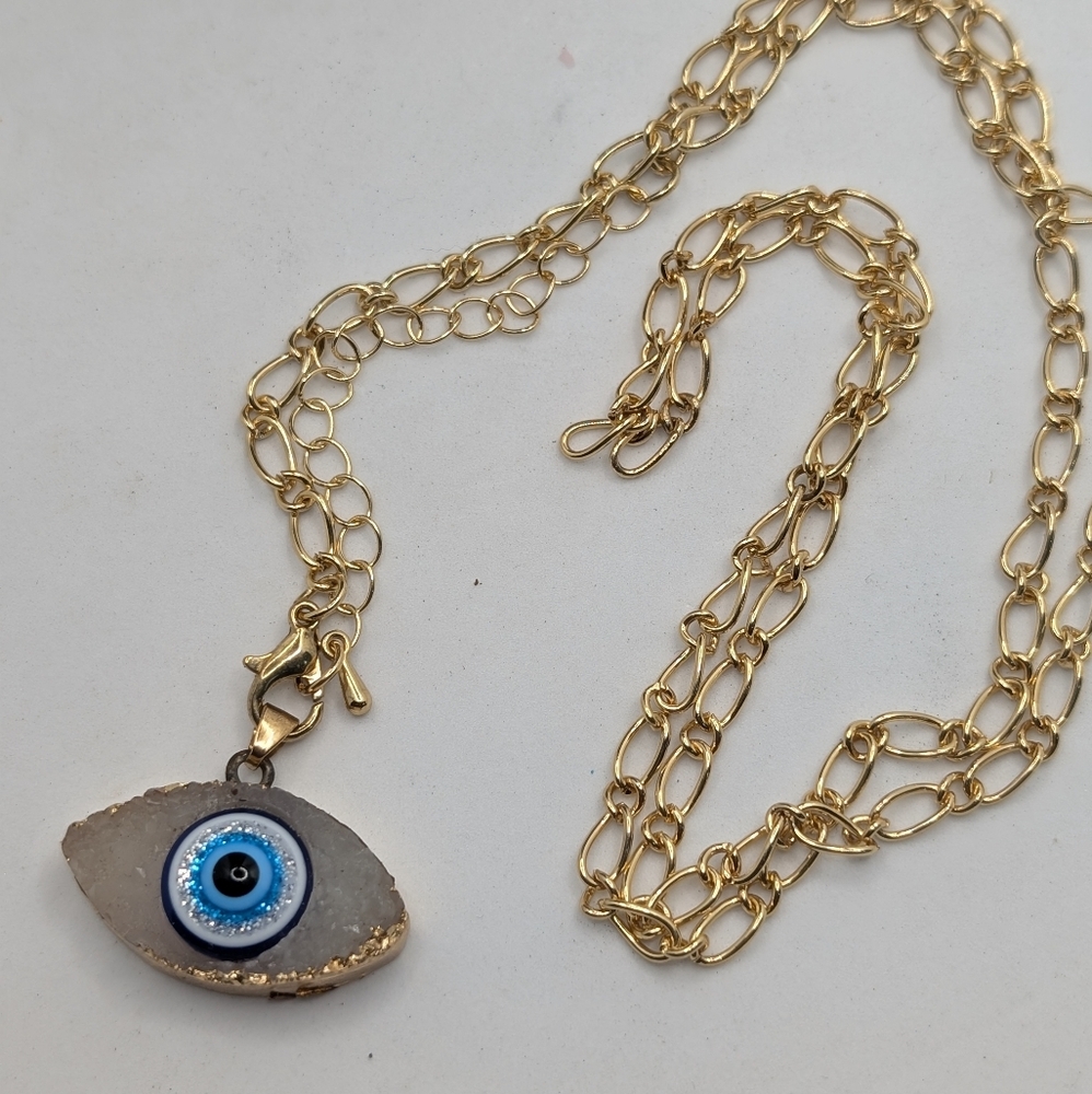 Gold Evil Eye Necklace